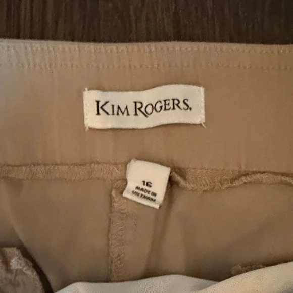 Kim Rogers, Khaki, Pull-On, Tummy Control, Stretch Pants - Picture 2 of 3